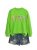Amazon Wish site independente casual versátil feminino creche cinco cores coração moletom para comércio exterior