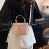 Estilo Primavera Bolso Pequeño para Mujer 2025 Nuevo de Moda Bolso Cruzado al Hombro con Cadena Bolso Cuadrado Pequeño Texity