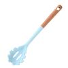 Juego de 12 Piezas de Utensilios de Cocina de Silicona con Mango Largo de Madera a Juego de Color Nórdico Morandi Espátula Especial de Silicona Antiadherente para Olla