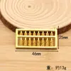 Adorno de Ábaco con Patrón de Latón, Ábaco Ruyi, Adorno para Atraer la Fortuna en Escritorio de Sala de Estar/Oficina, Artesanía de Cobre al por Mayor