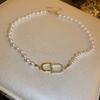 Temperamento letras de diamante amor arco flor colar net vermelho moda clavícula cadeia mercado noturno tenda acessórios atacado