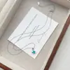 Pingente de Estrela em Prata de Lei S999 com Zircônia Azul Fresca Colar Feminino Acessível de Luxo de Nicho Corrente de Clavícula de Alta Qualidade
