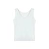 Traje de Estilo Casual Perezoso Chaleco Blanco Chaqueta Cardigan Fina para Mujer Pantalones Rayados de Primavera Conjunto Simple de Tres Piezas