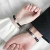 Nueva Pulsera de Obsidiana Natural con Piedra Lunar para Niñas Regalo Sencillo de San Valentín Pulsera de Cristal para Parejas Verano