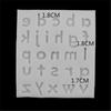 Letras inglesas grandes y minúsculas pequeñas redondas pequeñas 26 letras inglesas molde de silicona herramienta manual para decoración de pasteles de azúcar