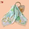 Bufanda Cuadrada Nueva Estilo para Mujer de 70cm con Dulce Estampado Floral, Satén de Seda Gasa Fuente Mayorista Fábrica Bufanda
