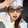 2025 Nuevas Gafas de Sol Retro de Marco Pequeño Ojo de Gato Estilo Chica Popular para Mujer Gafas Blanqueadoras de Fotos Protección UV de Moda