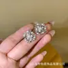 Brincos de Zircônia Fogos de Artifício Dourados para Mulheres S925 Nova Luxo Acessível Nicho Brincos de Alta Qualidade Únicos Elegantes Exquisitos