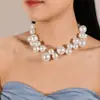 Collares de Perlas de Imitación Transfronterizos, Tendencias de Moda Europeas y Americanas, Venta al por Mayor de Joyería Grande y Pequeña de Perlas de Imitación