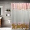 Cortina de ducha de baño PEVA nueva transfronteriza personalizable impermeable a prueba de moho fabricantes de cortinas divisorias de baño al por mayor