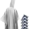 Impermeable desechable transparente de PE para adultos para Amazon transfronterizo, impermeable transparente para camping, senderismo y capa de emergencia