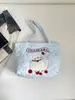 Bolsa de Mão Tote Vento Grande Capacidade Menina 2026 Desenho Animado Novo Bordado Mulher Bonita Ombro Único Versátil Moda Outono