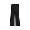 Calça reta com zíper na cintura em V estilo Pure Desire para meninas, calça confortável para uso externo e calça fina para andar fino