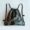 Nova Bolsa Saco de Cordão em Tecido Oxford Camuflado Mochila Masculina e Feminina Bolsa para Esportes ao Ar Livre Bolsa de Viagem