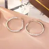 Brincos de Argola de Moda de Luxo, Estilo Minimalista de Metal de Luxo Leve, Brincos com Zircônia Microincrustada, Brincos Versáteis Estilo Coreano