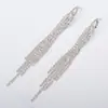 Pendientes de Estilo Étnico Vintage con Encanto Único, Incrustados con Diamantes y Borlas, Pendientes de Tachuela de Pedrería, Venta al por Mayor por Fabricante E414