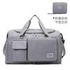 Saco de viagem portátil de grande capacidade saco de duffel seco e molhado saco de ginástica separado saco de sapato independente dobrável saco de armazenamento