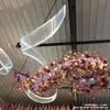 Toldo de Sol para Casamento Forma Livre Tecido Curvo Cobertura Arco Ondulado Espiral Versátil Tecido Elástico Adereços de Casamento Decoração de Teto
