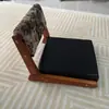 Silla de Té Tatami de Madera Maciza, Silla Baja Plegable para Sala de Estar, Silla Moderna Minimalista con Respaldo, Silla de Ocio para Balcón, Silla Baja para Balcón