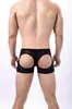 Roupa Íntima Masculina Boxer de Renda Tendência Estilo Coreano Verão Respirável e Confortável Quatro Cantos Vazados D5016