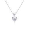 Collar Colgante de Cadena Larga Estilo Coreano En Stock Versátil Transfronterizo Simple Moda Plata S925 Moissanita Estilo Yis Verano para Mujeres