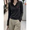 Camiseta de Manga Larga con Cuello Henley de Botones Estilo Coreano Reductora de Edad para Mujer 2026 Otoño Talla Grande MM Gordita Holgada Versátil Capa Base