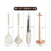 Conjunto de Utensílios de Cozinha, Conjunto Completo de Utensílios de Cozinha, Itens Domésticos, Espátula de Silicone, Conjunto de Sete Peças, Escorredor de Sopa