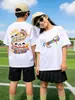 Camisetas Personalizadas para Alunos do Ensino Fundamental, Uniformes de Jardim de Infância, Roupas Esportivas de Manga Curta para Alunos do Primeiro e Segundo Ano, Roupas para Atividade DIY entre Pais e Filhos