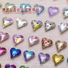 12 x 13 arte de uñas de corazón torcido de cristal joyería de diamante puntiagudo de corazón torcido hielo a través de explosiones amor Super Flash taladro de uñas al por mayor