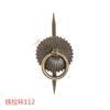 Argola de puxar em ferro 112 argola de puxar grande de bronze argola de puxar decorativa para bule de chá Pu'er alça grande de girassol alça de caixa de presente