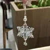 Colgante para Teléfono Hoja de Arce Copo de Nieve Transparente Estilo Ins Cadena de Cuentas Linda Llavero Accesorio para Bolso Lujo Ligero Nicho