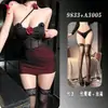 Yesiye Estilo Escuro Garota Popular Malha Transparente Flor Tridimensional Gola Halter Lingerie Sexy Vestido sem Costas 9833