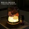 Luz de noche difusora de piedra de cristal natural, luz de noche de piedra cruda para aromaterapia, decoración de luz ambiental para dormitorio en casa, venta al por mayor