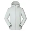 Nuevo producto de otoño e invierno, corte tridimensional, color liso, chaqueta exterior completamente termosellada, ropa de trabajo casual corporativa, logotipo personalizado