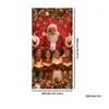 Nova capa de porta de Natal transfronteiriça, montagem de decoração de festa para criar atmosfera e oportunidades de fotos, bandeiras e faixas suspensas de Natal ao ar livre