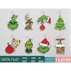 Nuevos Pendientes Acrílicos Lindos Joyería Transfronteriza Europeos y Americanos Navidad Dibujos Animados Serie Grinch Pendientes