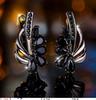 Moda deseo nueva hebilla de oreja estilo coreano pendientes colgantes mitad flor diseño simple Joker hebilla de oreja fresca