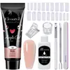 Arte de Uñas 15ml Gel de Extensión Set de 12 Piezas, Pincel Moldeador de Uñas, Gel de Cristal, Gel de Cristal Exclusivamente para Ventas Transfronterizas