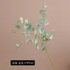 Planta verde artificial de alta qualidade, eucalipto de caule longo com folhas prateadas, planta verde para decoração de escritório, ornamento aconchegante para casa