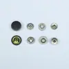 Botones de presión de cuatro partes YKK, botones simples de cobre para ropa y chaquetas, botones de presión ocultos de metal, artículo de venta caliente en stock