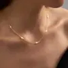 Collar de Trébol de Cuatro Hojas Incrustado de Diamantes Transfronterizo 2025 Estilo Nuevo Exquisito Elegante Lujo Ligero Estilo Hada Joyería para el Cuello Regalo de Vacaciones para Mujeres