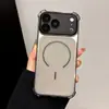Adequado para iPhone 18 Pro Max, capa de telefone magnética com acabamento fosco, capa protetora anti-queda de quatro cantos Apple 17 15