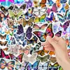 54 Piezas de PVC Mariposa Colorida Dibujos Animados Graffiti Pegatinas Papelería DIY Material para Maletas Pegatinas Decoración Venta al por Mayor Transfronteriza