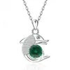 Comercio Exterior Transfronterizo Plata de Ley S925 Amazon Nuevo Modelo Delfín de Piedra Natal Doce Completo de Diamante Colgante Collar Simple Versátil