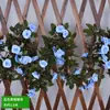 Decoraciones de flores artificiales, alto valor estético, varias especificaciones, rosa y plantas colgantes para decoración de interior, balcón, celebración y festividades