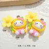Flores de Dibujos Animados Árbol para Gatos Manzana Accesorios de Resina Pegamento de Crema Accesorios para el Cabello Hechos a Mano DIY Hebillas para Zapatos Llaveros Materiales para Refrigerador