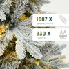Nuevo árbol de Navidad grande de PE mixto cifrado de Amazon estilo ins para decoración de escena navideña en casa