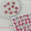 K9 Rosa Vermelho Strass Bola Decorações para Unhas Super Brilho Sem Base Ovo de Pombo Doce de Rocha Empilhado Acabado Strass Unhas Vestíveis Strass para Nail Art