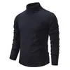 Suéteres de Punto para Hombre de Otoño e Invierno Transfronterizos de Amazon, Prendas de Punto, Jerséis de Manga Larga para Hombre, Suéteres de Cuello Alto Modernos para Vestir Debajo