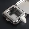 Mini Cenicero de Metal Portátil Pequeño Cenicero para Exterior Equipaje de Mano Bolsillo Cenicero Accesorios Creativos para Fumar en el Coche